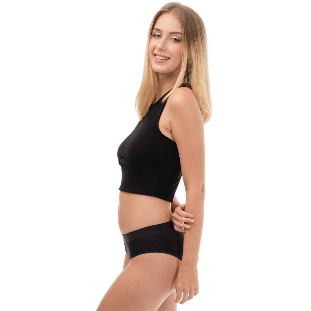 Cueca menstrual extra-absorvente de bambu Lelambu® Classic