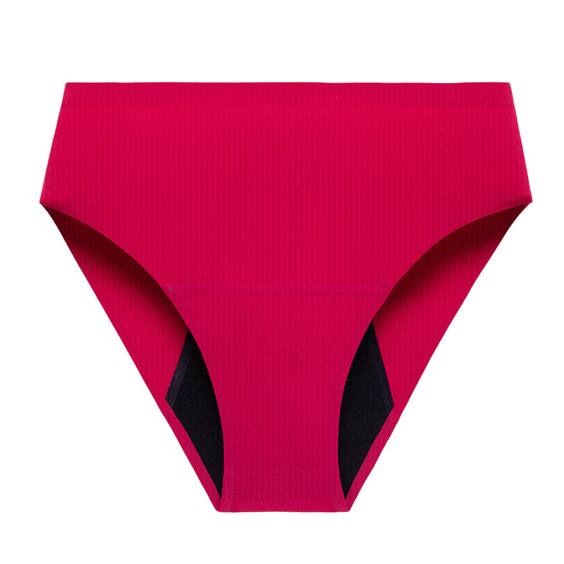 Cueca menstrual desportiva sem costuras Lelambu® Duna – Cintura Alta