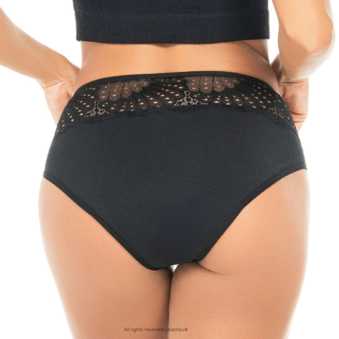 Cueca menstrual de algodão Lelambu® Selinne