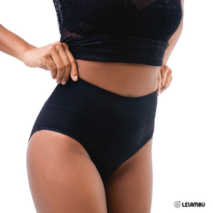 Cueca menstrual com cintura alta Lelambu® Valerie