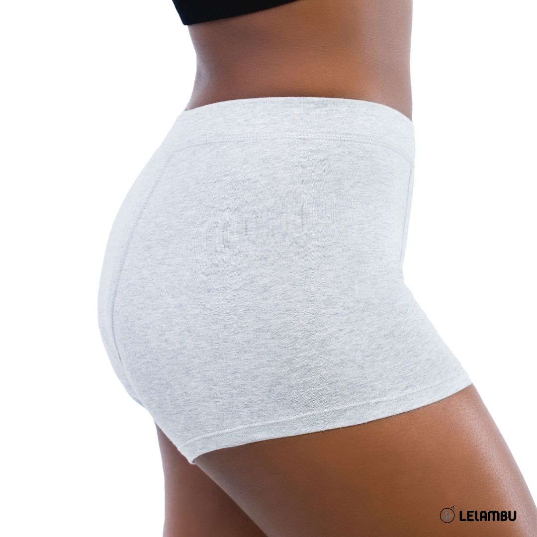 Cueca short menstrual de algodão Lelambu® Colette