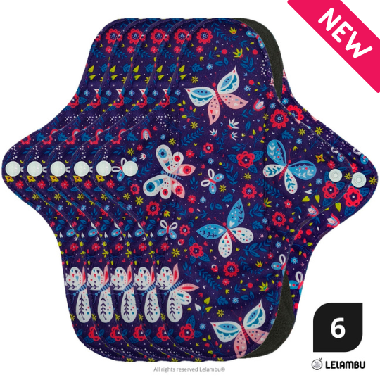 Penso reutilizável ergonómico de bambú ( 6 un.)