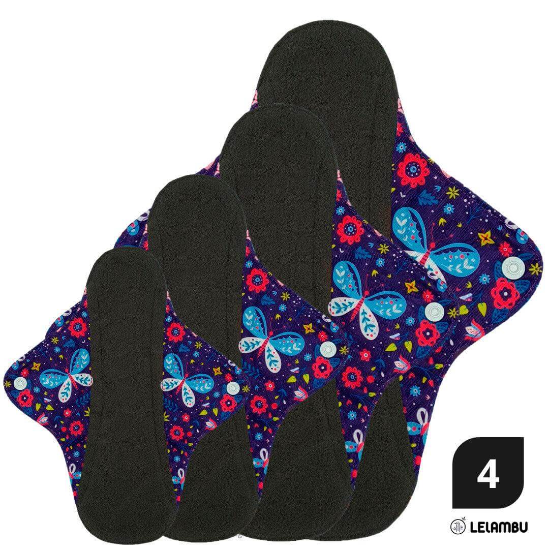 Pack Iniciante pensos reutilizáveis de bambú orgánico rosa