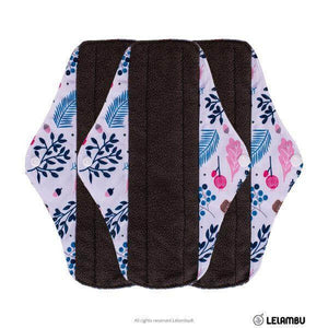 Penso higiénico reutilizável de pano de bambú branco