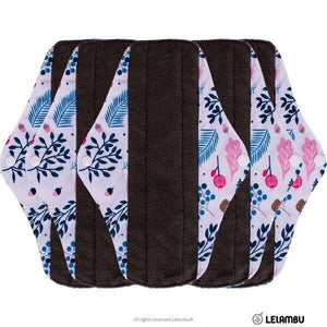 Pensos higiénicos reutilizáveis de bambu branco