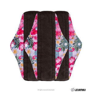 Penso higiénico reutilizável de pano de bambú verde