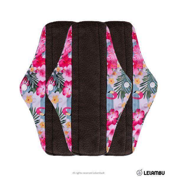 Penso higiénico reutilizável de pano de bambú verde