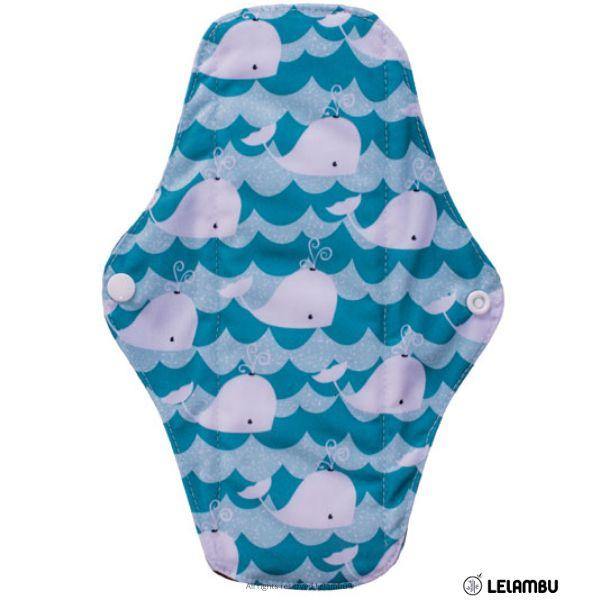 Pensos reutilizáveis de pano de bambú azul