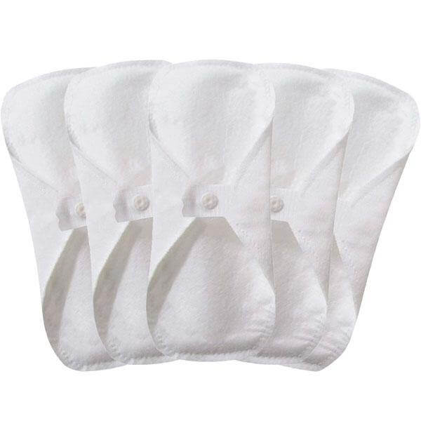 Pensos diários reutilizáveis de algodão orgánico