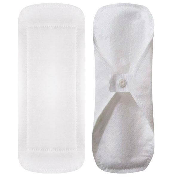 Pensos diários reutilizáveis de algodão orgánico