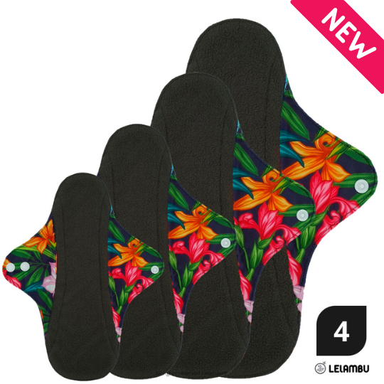 Pack Iniciante pensos higiénicos reutilizáveis de bambú ( 4 un.)