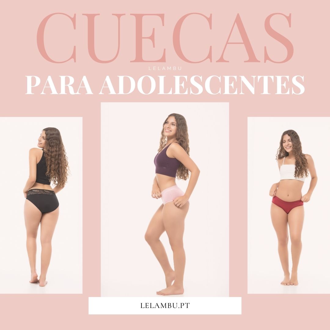 Cuecas Menstruais para Adolescentes e Raparigas